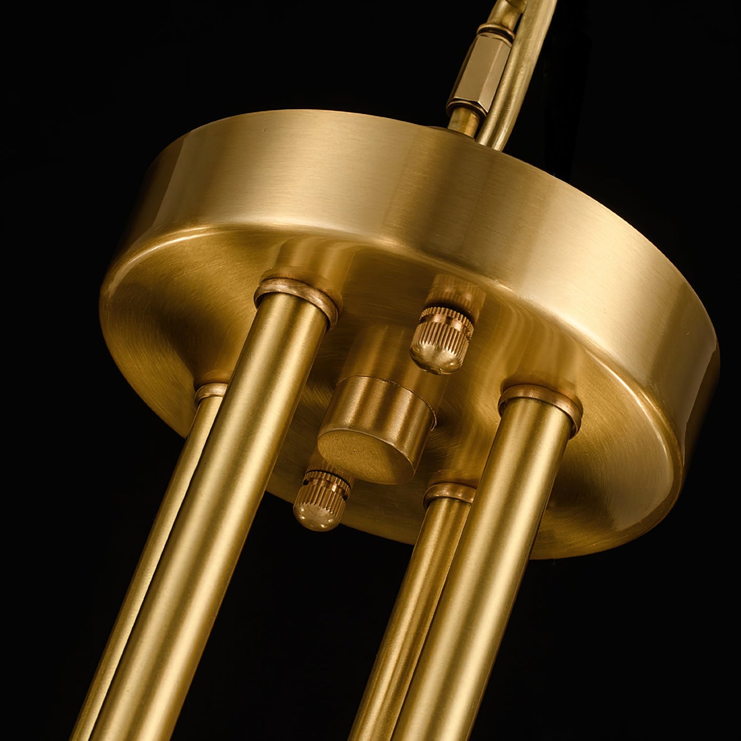 Upton Alabaster Chandelier - 1940s French Mid-Century Brass & Hand-Cut Alabaster Light | Multi-Tiered Pendant