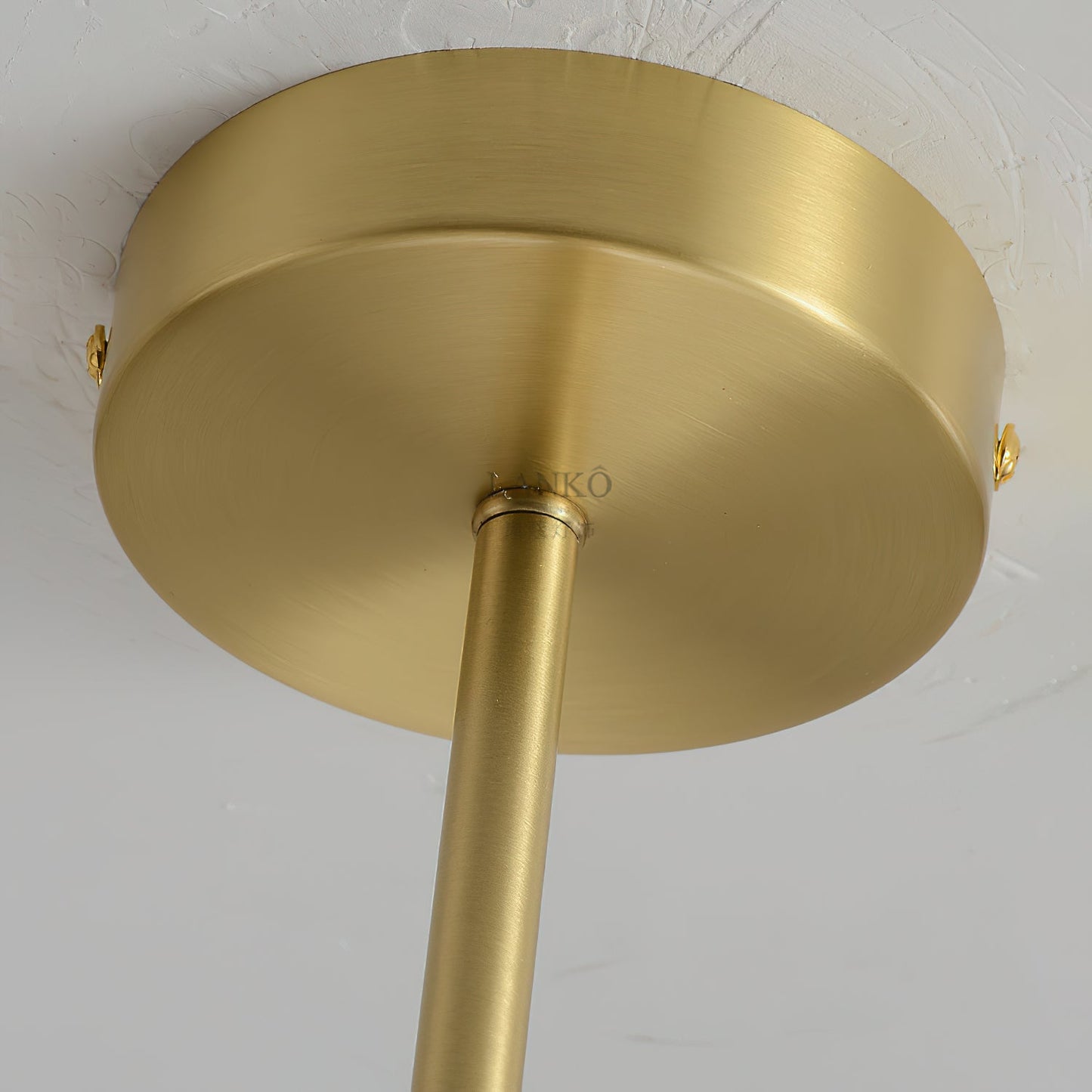 Uva Curved Pendant Lamp - Architectural Brass & Natural Alabaster Pendant | Modern Curved Stone Hanging Light