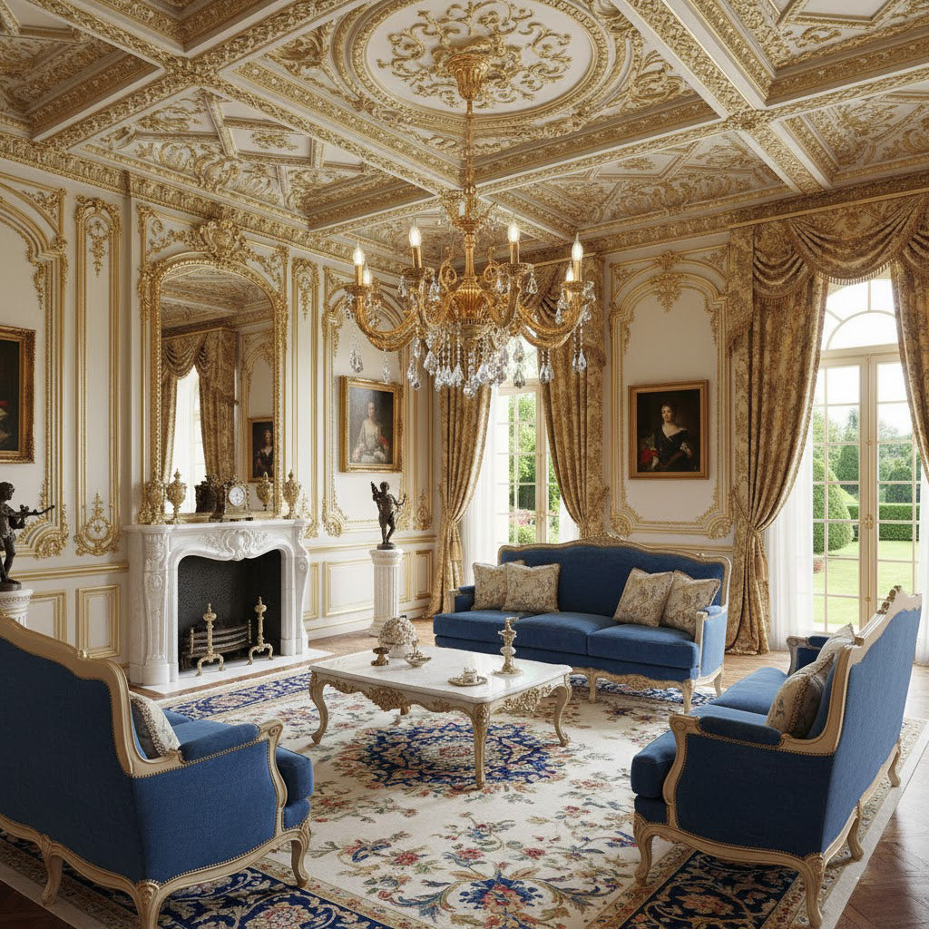 Versailles Crystal Chandelier - Solid Brass Frame & Cascading Crystal Waterfall Light | French Regal Pendant