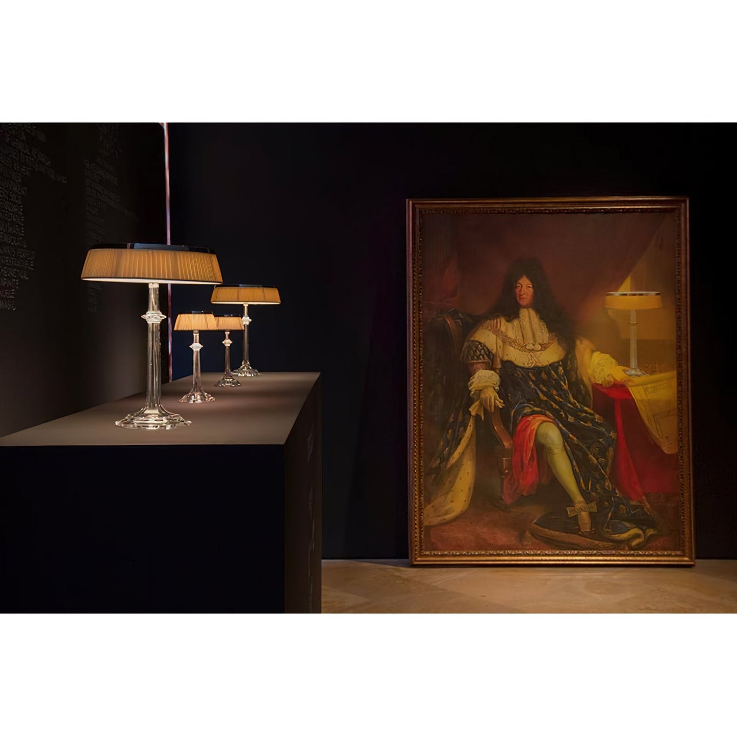 Versailles Table Lamp - K9 Crystal Body & Pleated Fabric Shade Light | Chrome Top LED Accent Desk Lamp
