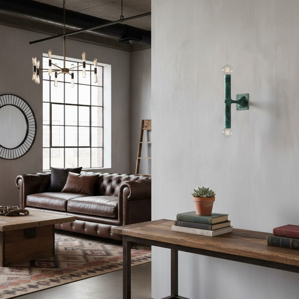 Vesper Wall Lamp - Solid Recycled Brass Wall Sconce | Sustainable Minimalist Architectural Light