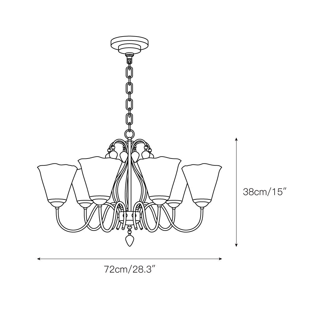 Vetraio Chandelier - Old-School Hollywood Glamour Antique Brass Pendant Light | Retro Crystal & Glass Sconce