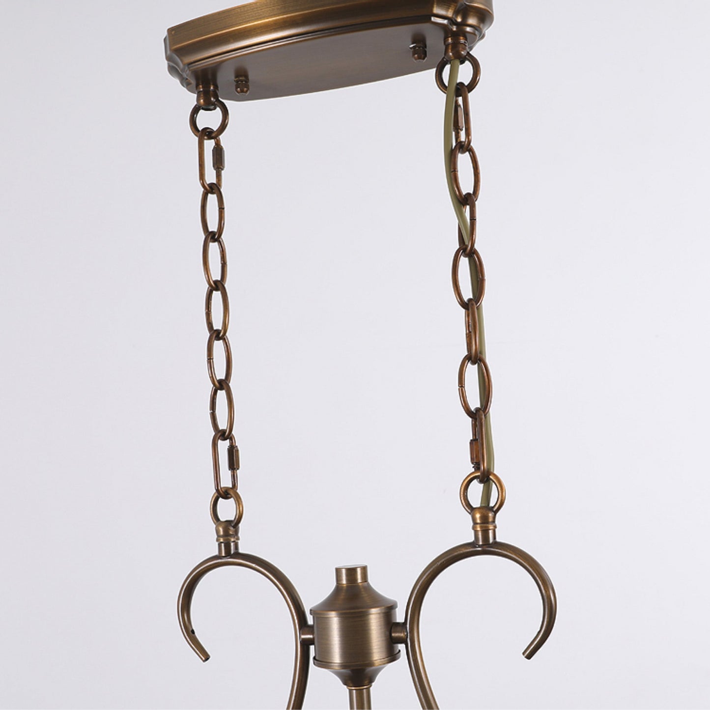 Vetraio Island Pendant Lamp - European Brass & Amber Glass Linear Light | 3-Head Kitchen Island Sconce