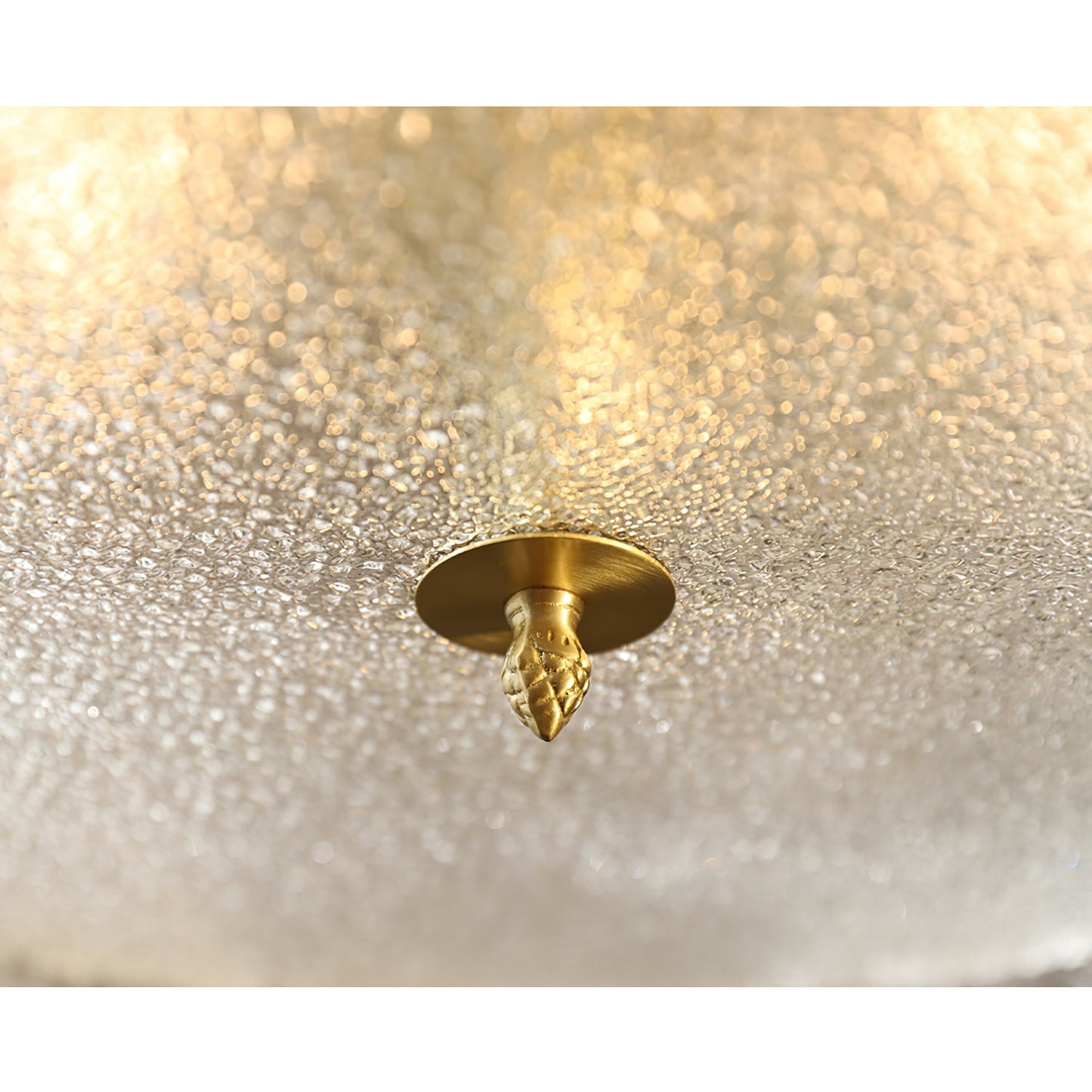 Vienna Chandelier - Hand-Formed Clear Glass Petal Brass Pendant Light | Opulent Tiered Round Chandelier