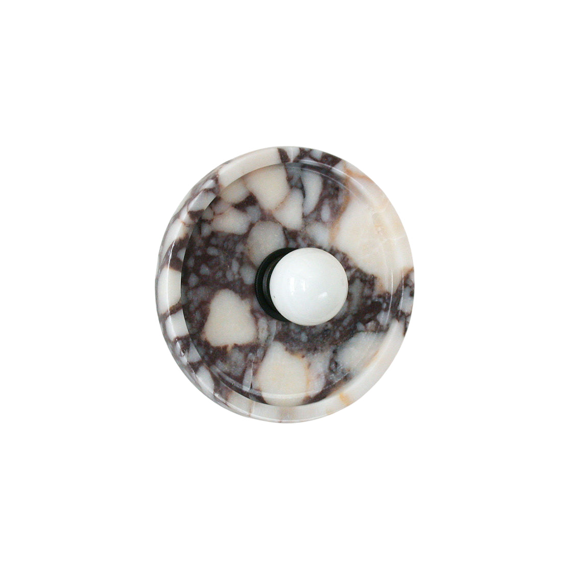 Viola Disc Wall Lamp - Sculptural Natural Marble Disc Sconce | Minimalist E26/E27 Architectural Wall Light