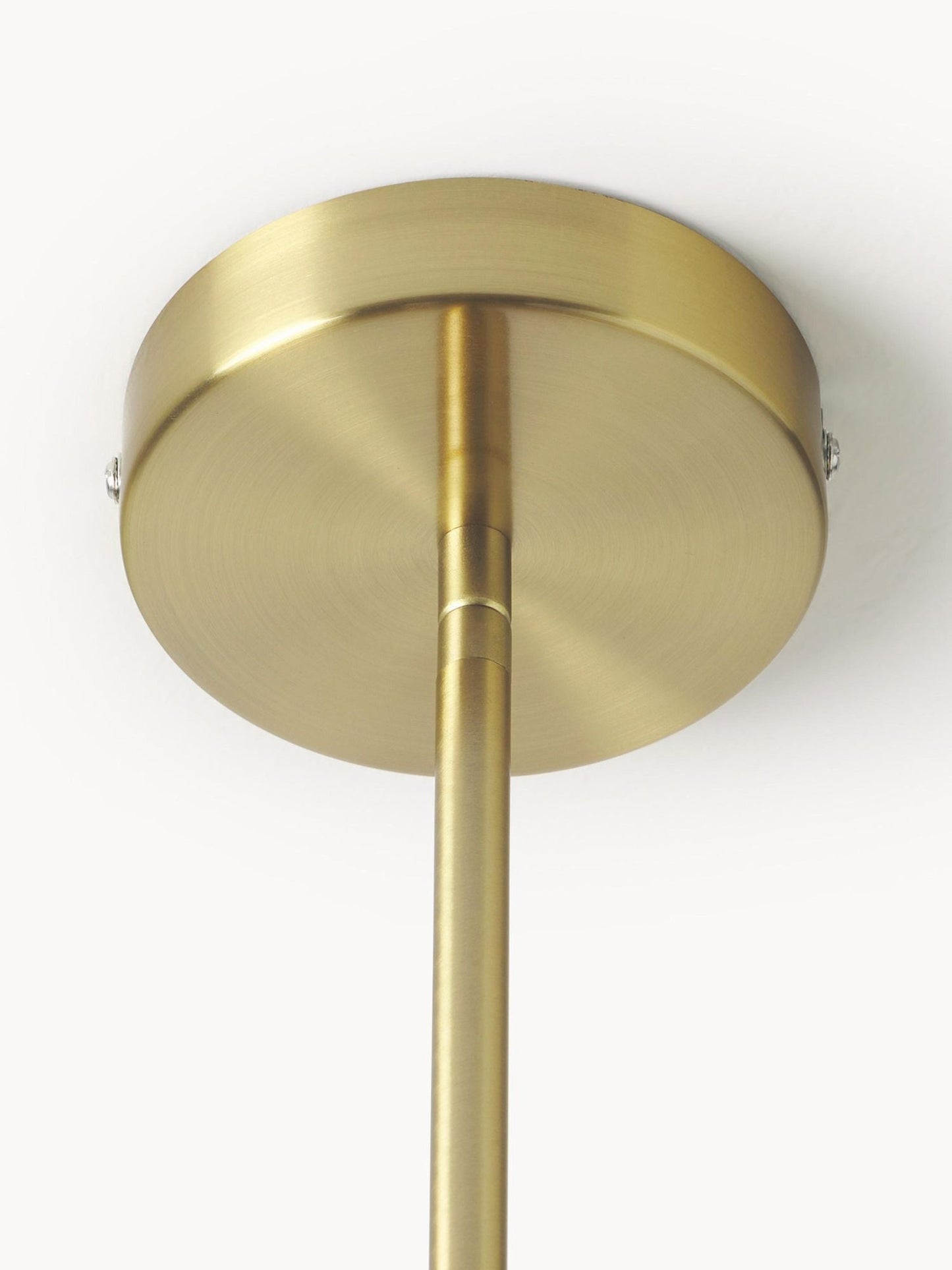 Vivian Glass Chandelier - Sleek Modern Round Brass & Glass Pendant Light | 6-Light Contemporary Sconce