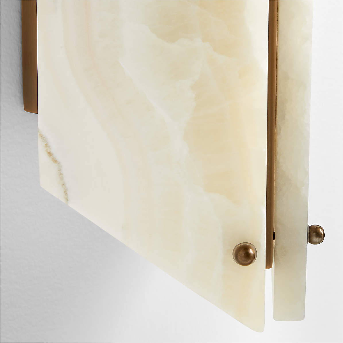 Vivien Stone Wall Lamp - Art Deco Carved Jade & Alabaster Wall Sconce | Integrated 6W Warm LED Stone Accent Light