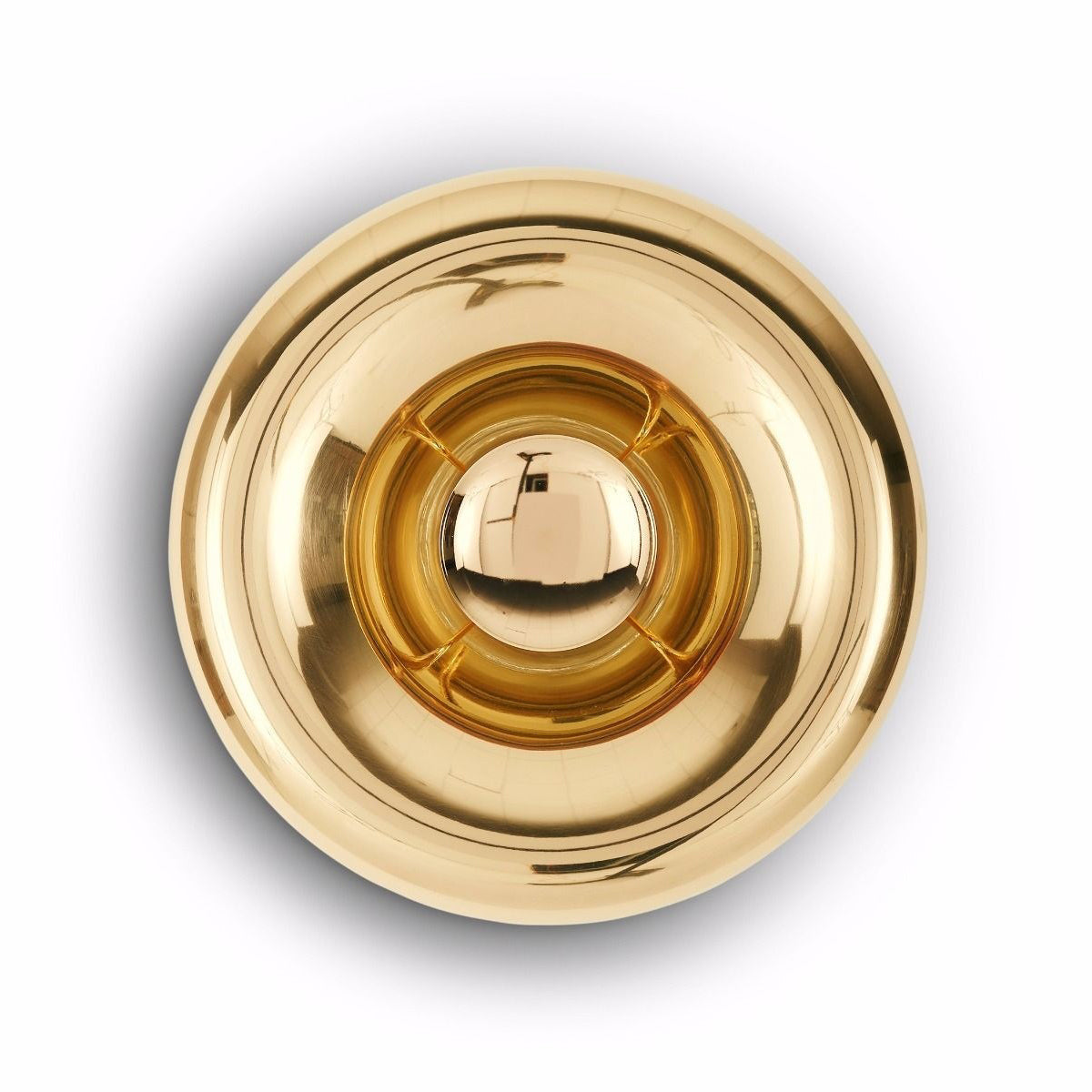 Void Surface Sconce - Metallic Mirror Glass Wall Light | Modernist Chrome & Gold Flush Mount Accent Sconce