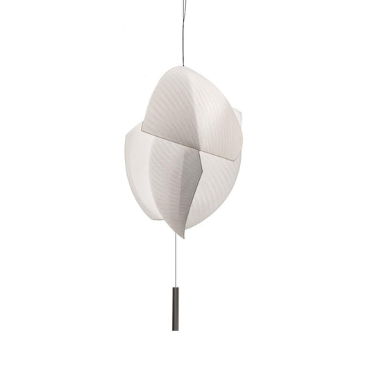 Voiles Pendant Lamp - Sculptural Asymmetric Sail Hanging Light | Japandi PE Fabric Chandelier