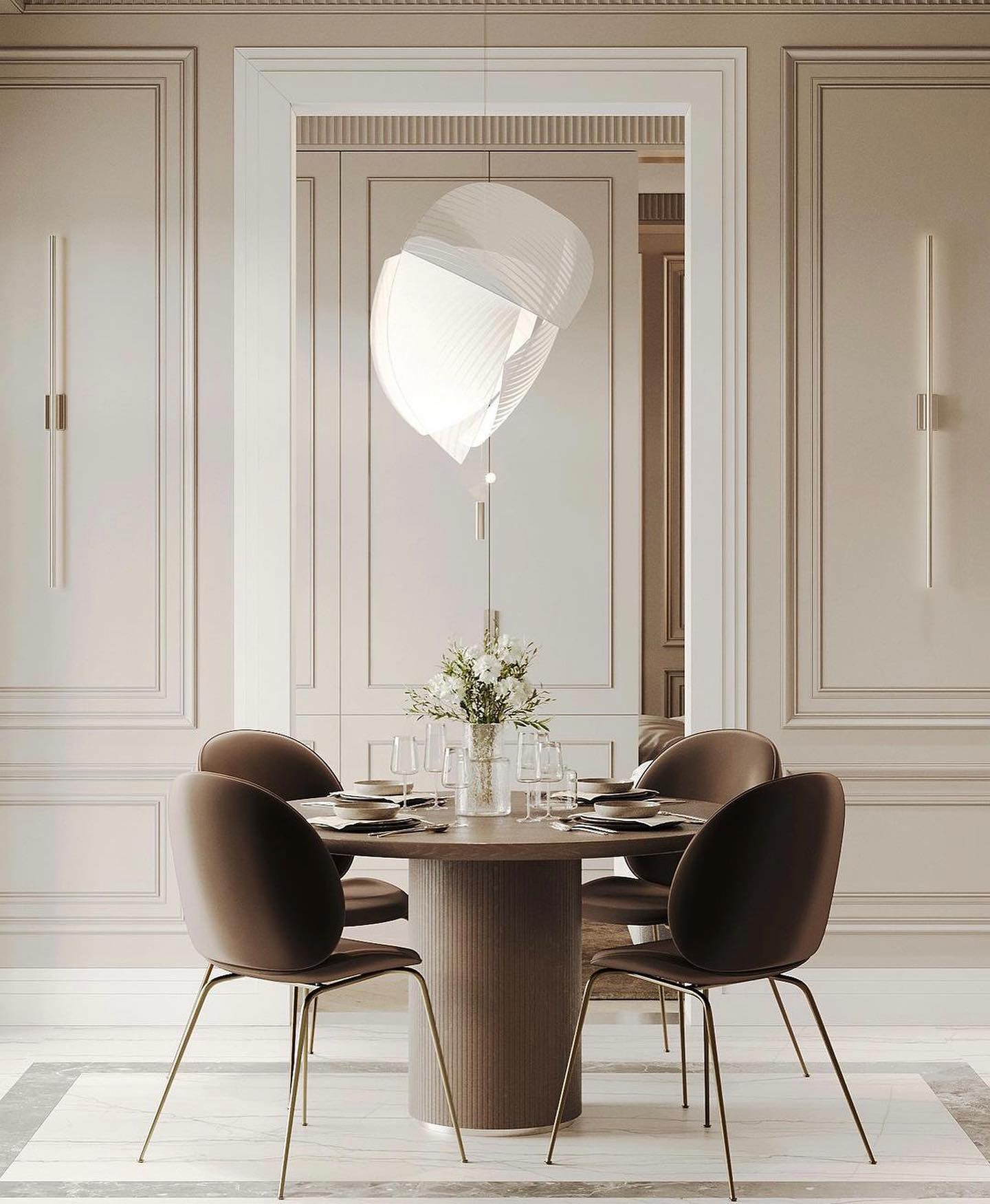 Voiles Pendant Lamp - Sculptural Asymmetric Sail Hanging Light | Japandi PE Fabric Chandelier