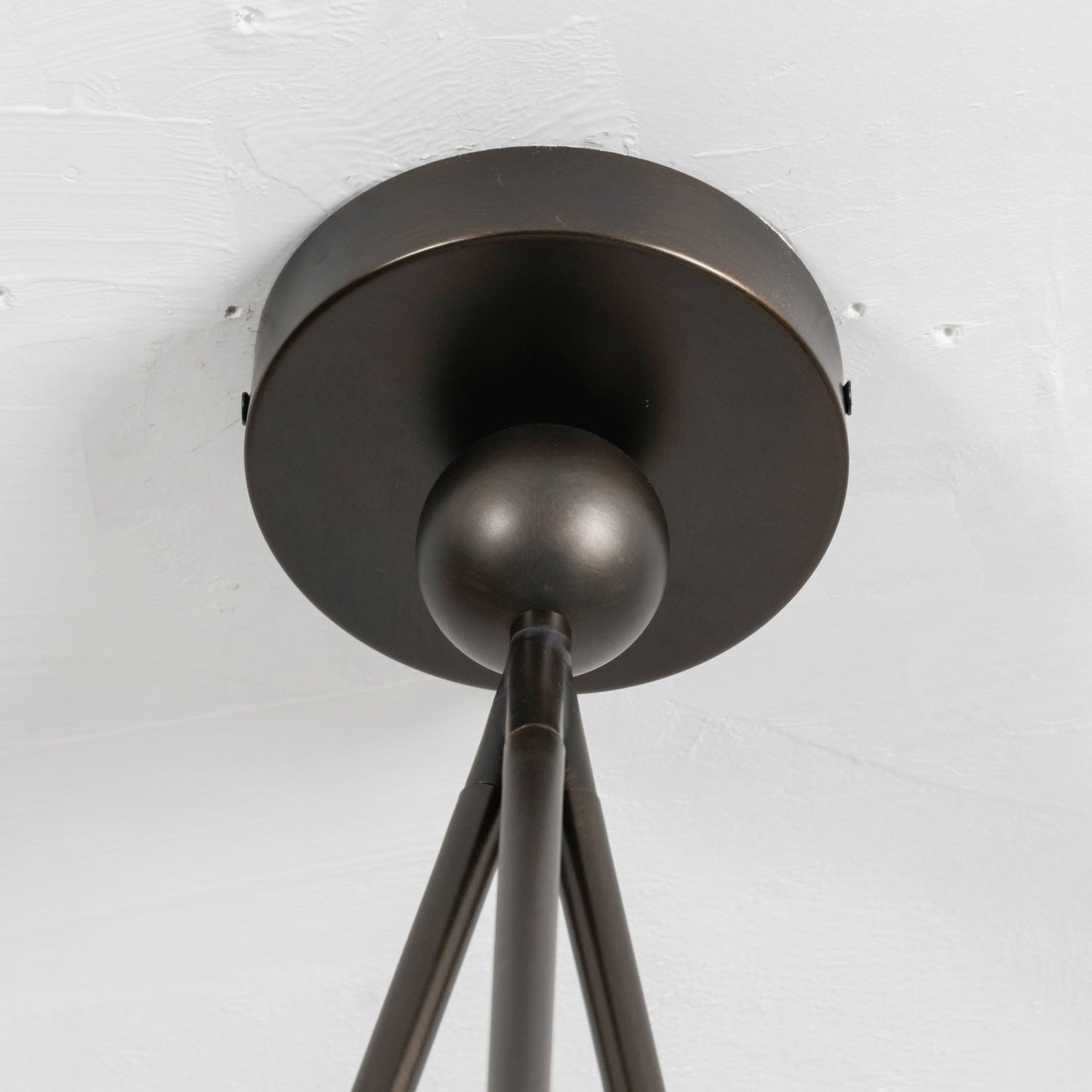 Volare Pendant Lamp - Scalloped Pressed Glass & Carved Brass Sconce | Austrian Secessionist Hanging Light