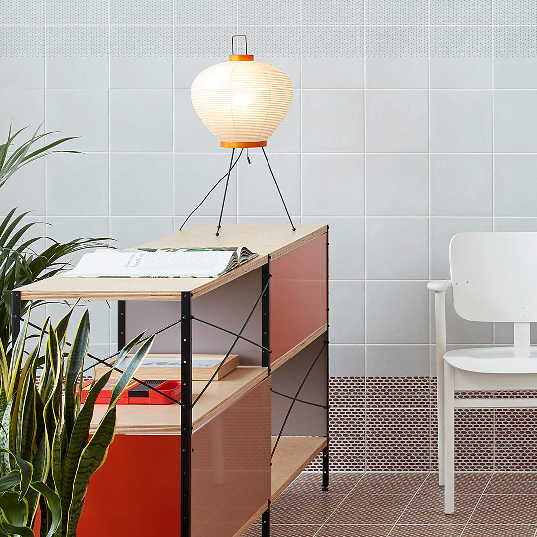 Washi 3A Table Lamp - Japanese Mulberry Paper Tripod Accent Sconce | Modernist Mid-Century Desk Light