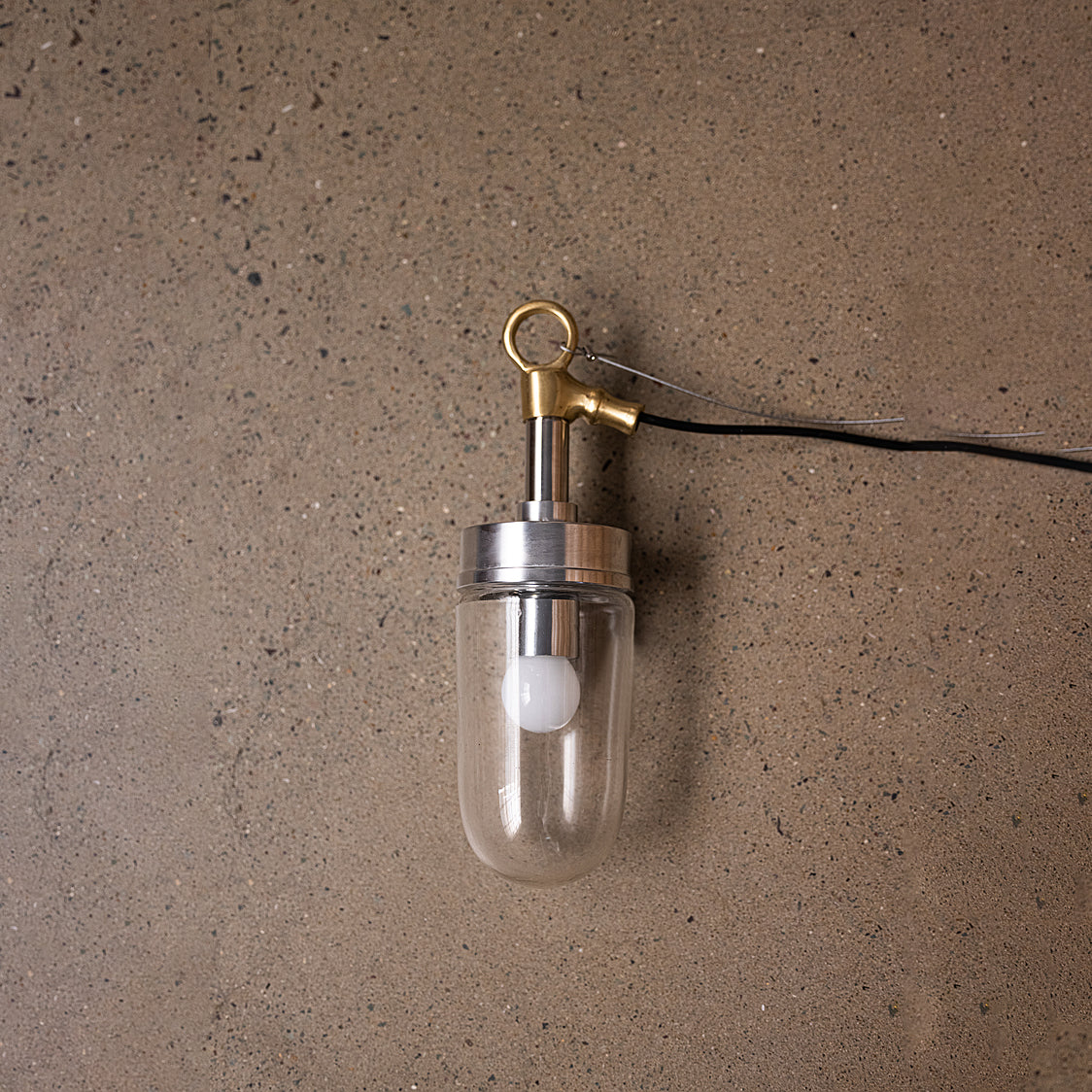 Well Glass Pendant Lamp - Industrial Cylindrical Capsule Hanging Light | Modern Minimalist Kitchen Island Pendant | E26 E27