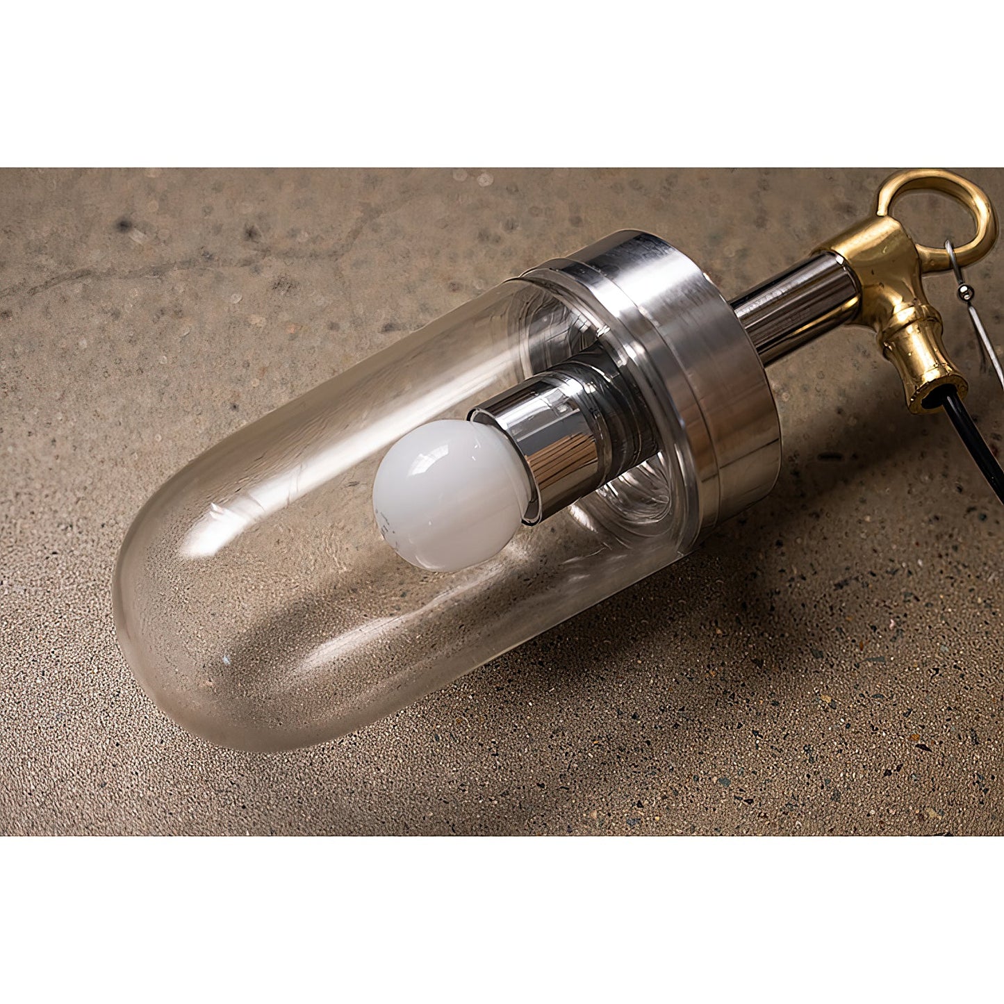 Well Glass Pendant Lamp - Industrial Cylindrical Capsule Hanging Light | Modern Minimalist Kitchen Island Pendant | E26 E27