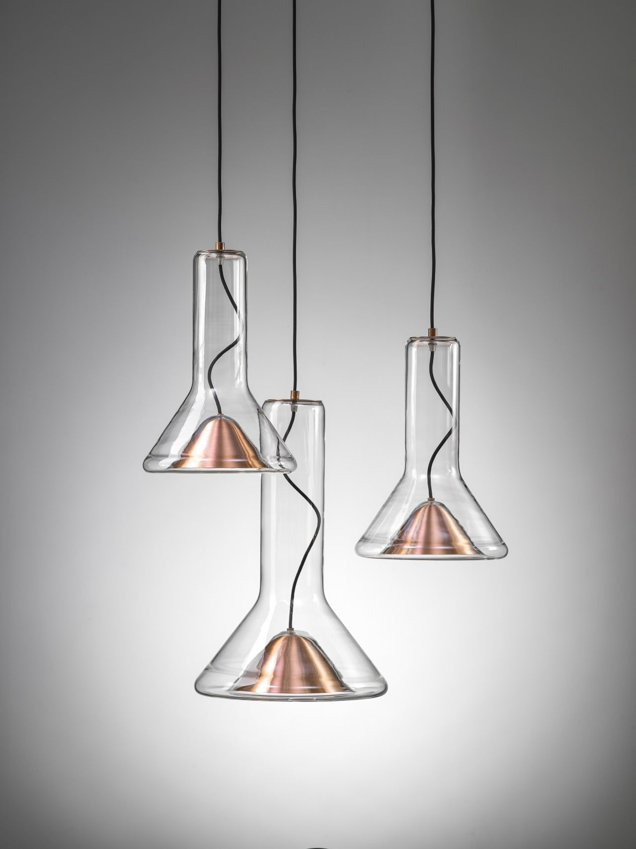Whistle Industrial Glass Pendant Light - Modern Cone Spotlight with Metal Shield | Integrated LED Hanging Kitchen Island Lamp