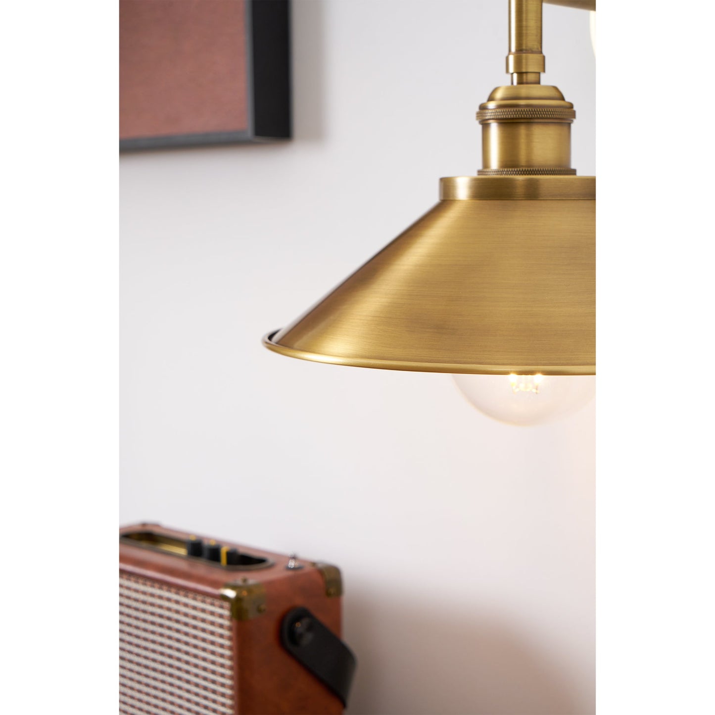 Whizzer Solid Brass Wall Sconce - Luxury Circular Backplate Lamp | Intricate Detailed Detail Bedside Light | E12 Base