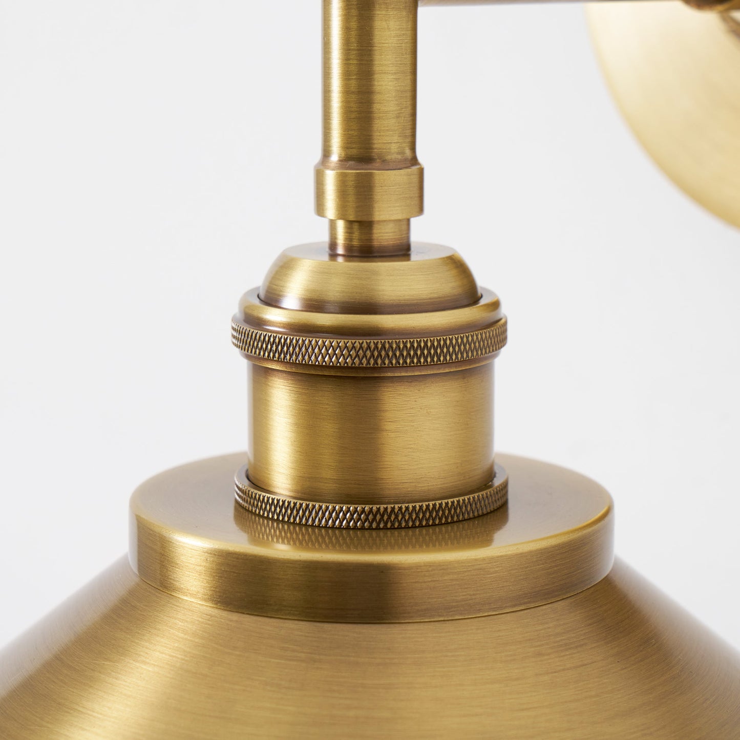 Whizzer Solid Brass Wall Sconce - Luxury Circular Backplate Lamp | Intricate Detailed Detail Bedside Light | E12 Base