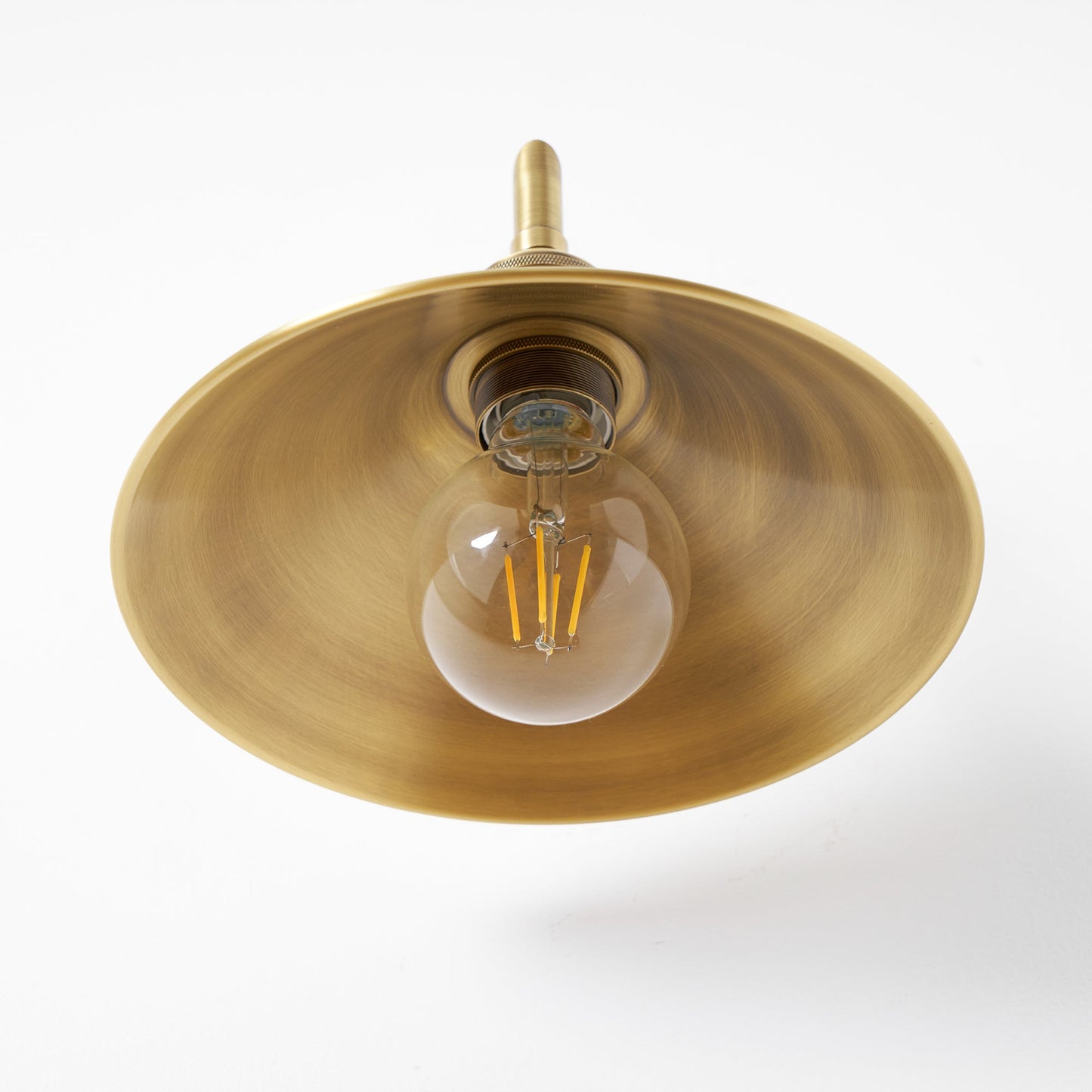 Whizzer Solid Brass Wall Sconce - Luxury Circular Backplate Lamp | Intricate Detailed Detail Bedside Light | E12 Base