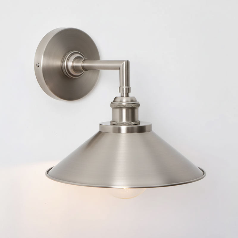 Whizzer Solid Brass Wall Sconce - Luxury Circular Backplate Lamp | Intricate Detailed Detail Bedside Light | E12 Base