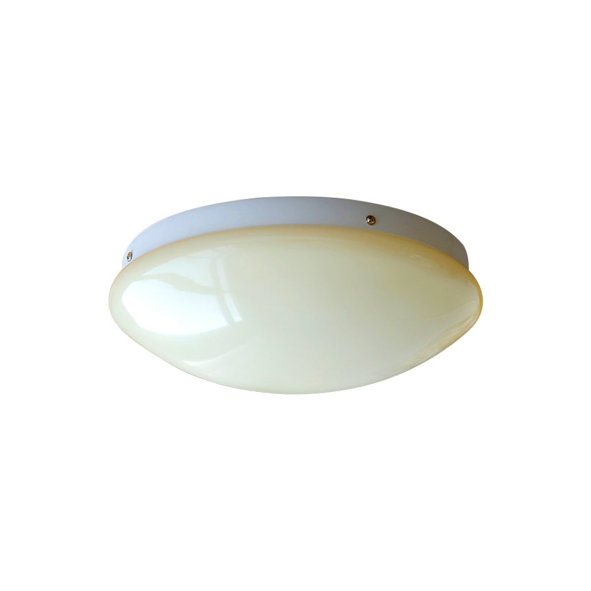 Wickes Flush Ceiling Light - Modern Glass & Iron LED Fixture | Luxurious 13" Low-Profile Ceiling Lamp