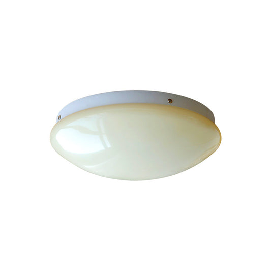 Wickes Flush Ceiling Light - Modern Glass & Iron LED Fixture | Luxurious 13" Low-Profile Ceiling Lamp
