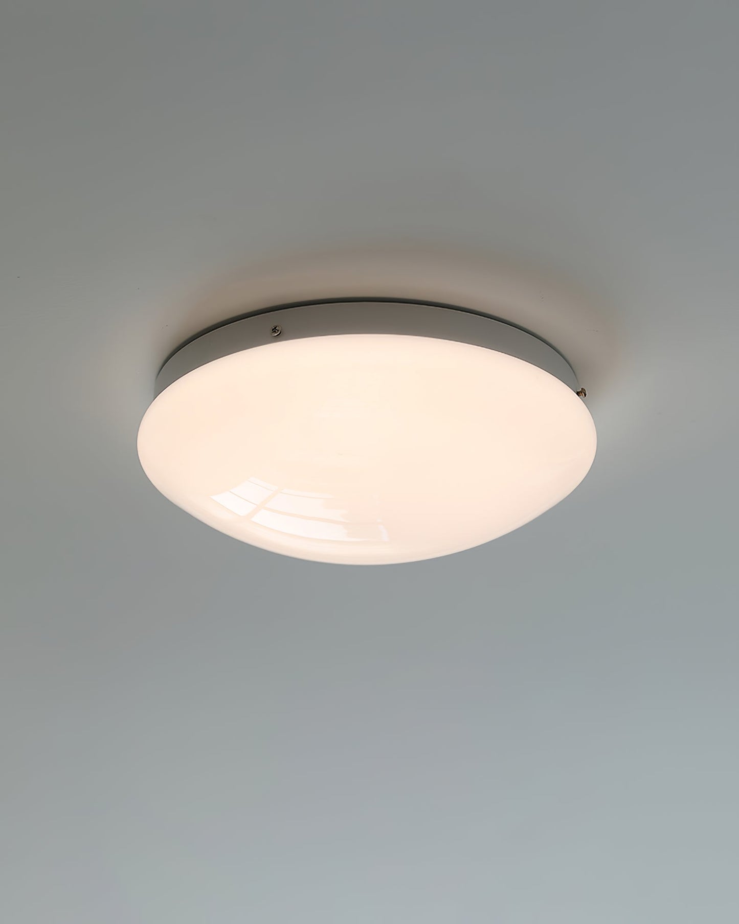 Wickes Flush Ceiling Light - Modern Glass & Iron LED Fixture | Luxurious 13" Low-Profile Ceiling Lamp