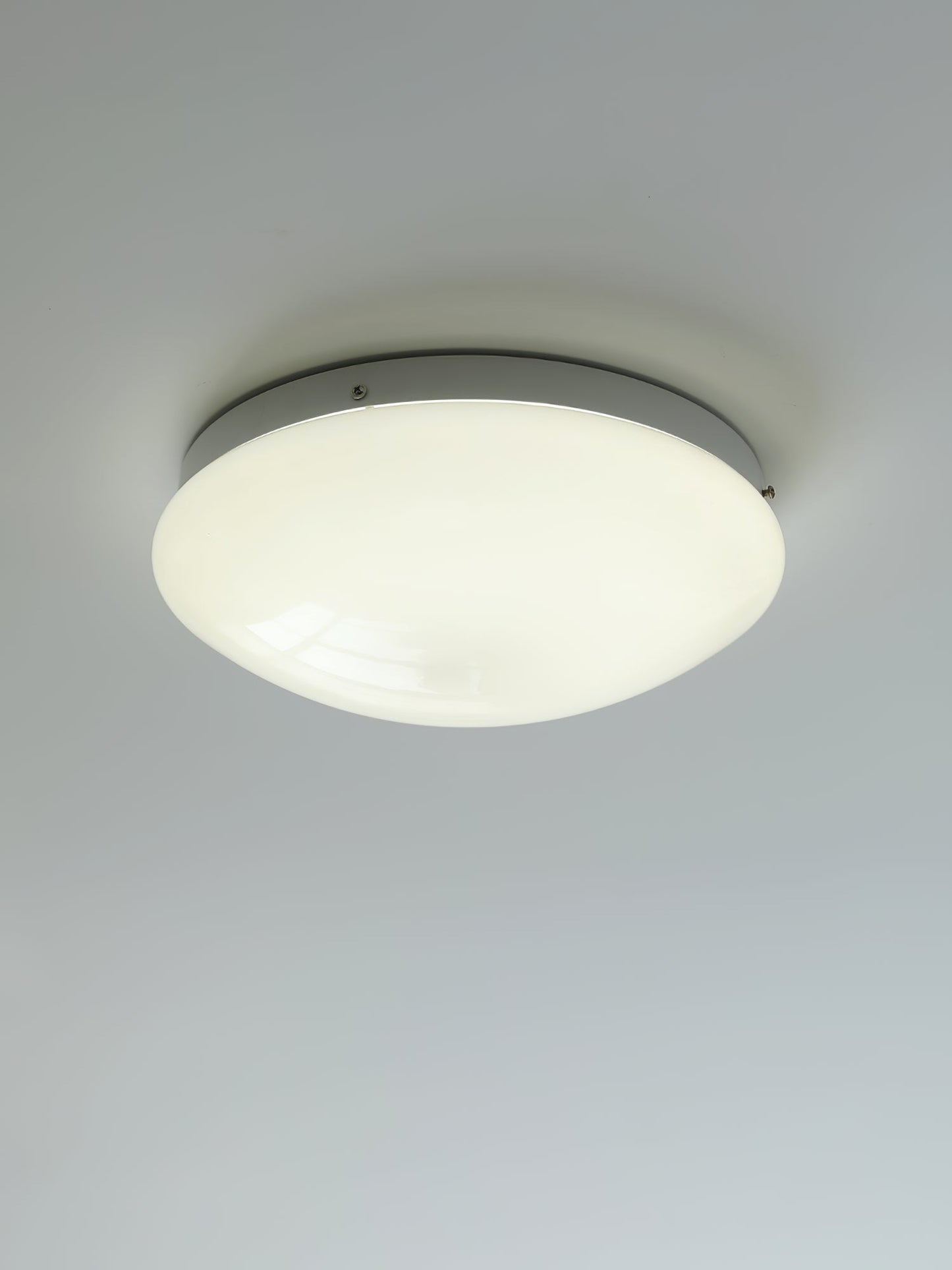 Wickes Flush Ceiling Light - Modern Glass & Iron LED Fixture | Luxurious 13" Low-Profile Ceiling Lamp