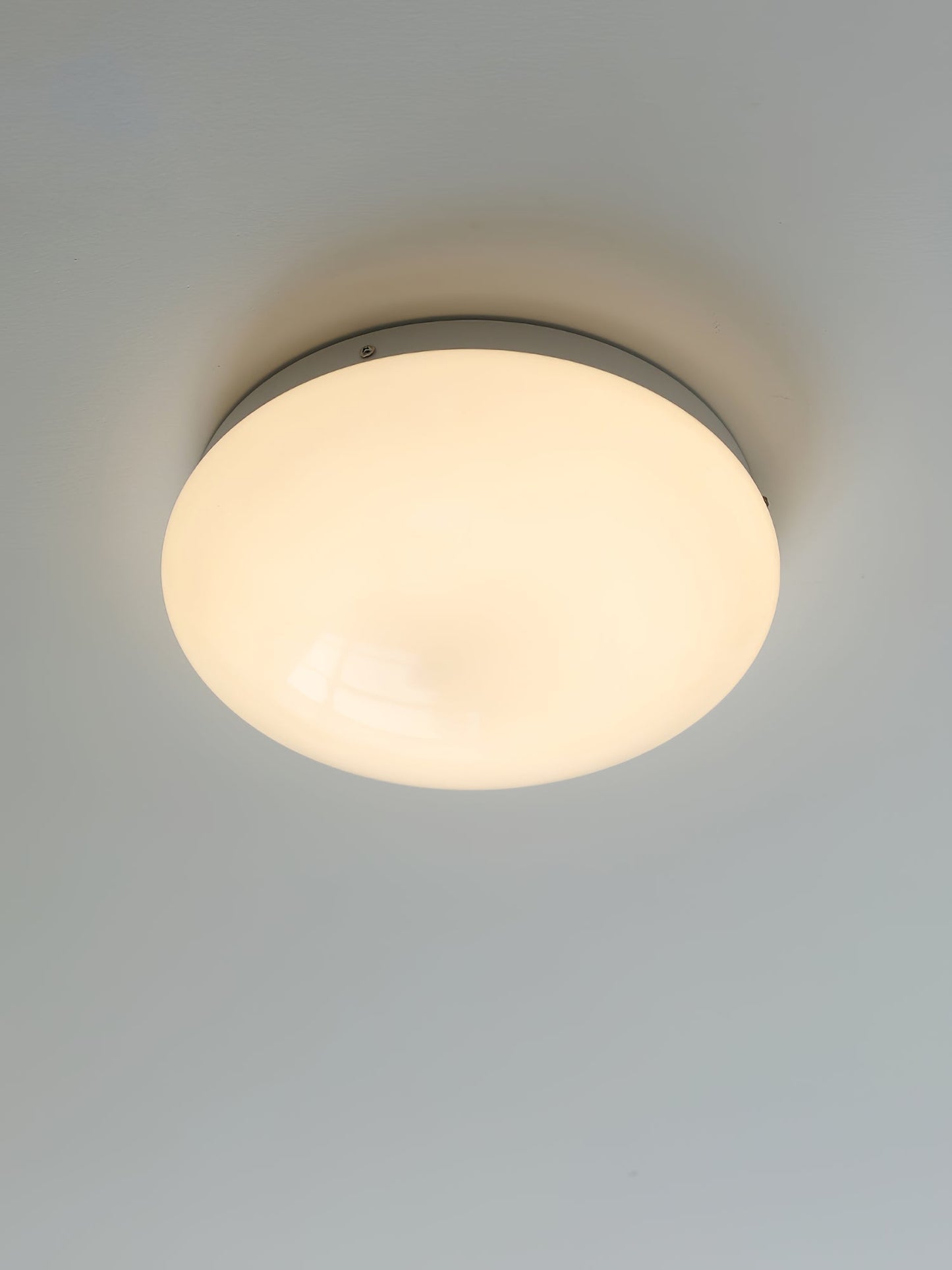 Wickes Flush Ceiling Light - Modern Glass & Iron LED Fixture | Luxurious 13" Low-Profile Ceiling Lamp