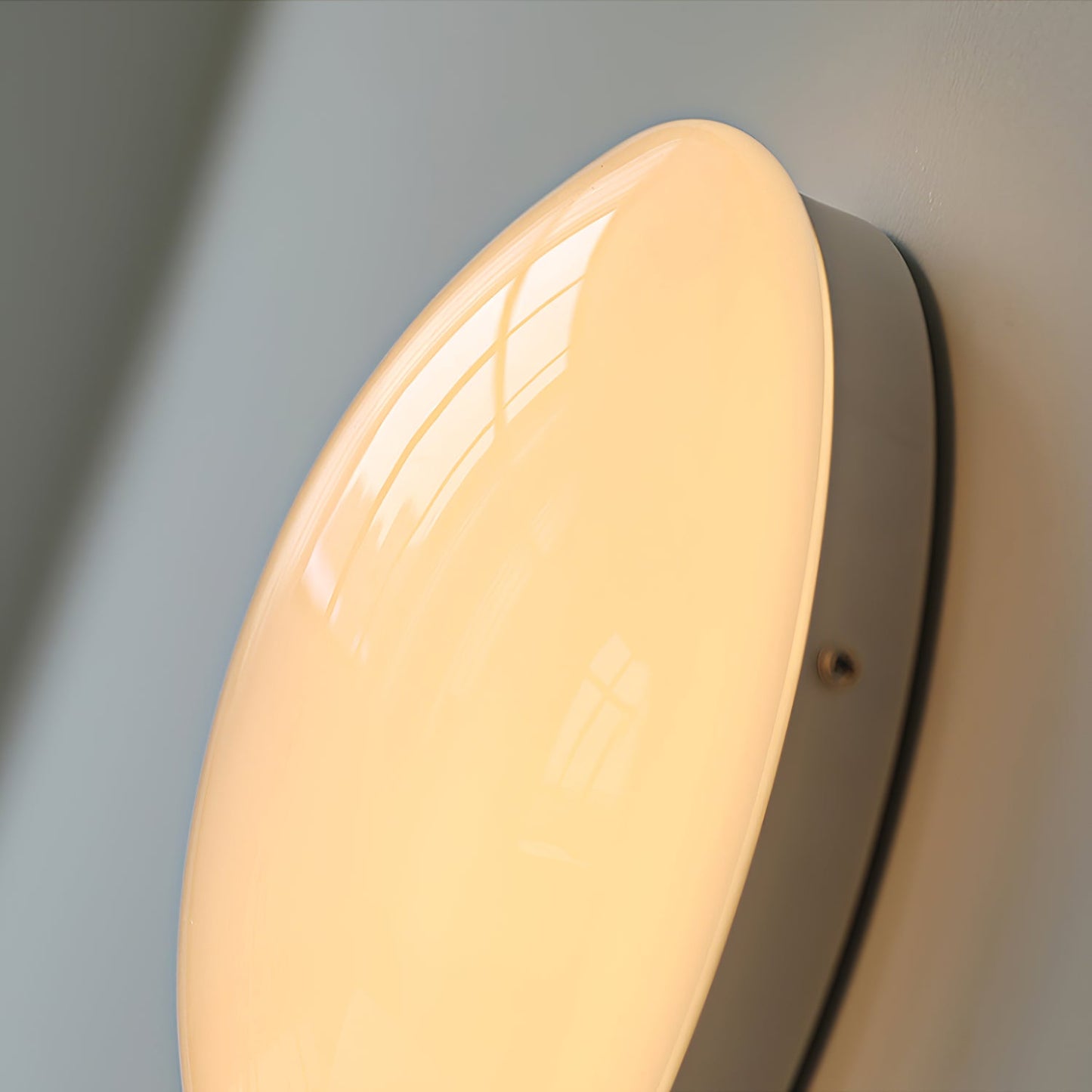 Wickes Flush Ceiling Light - Modern Glass & Iron LED Fixture | Luxurious 13" Low-Profile Ceiling Lamp