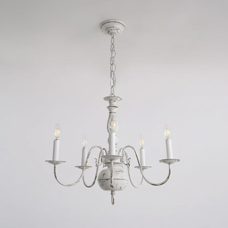 Williamsburg Luxury Brass Chandelier - Classic 5-Light Colonial Hanging Pendant | Traditional Multi-Arm Island Lamp | E14 Base