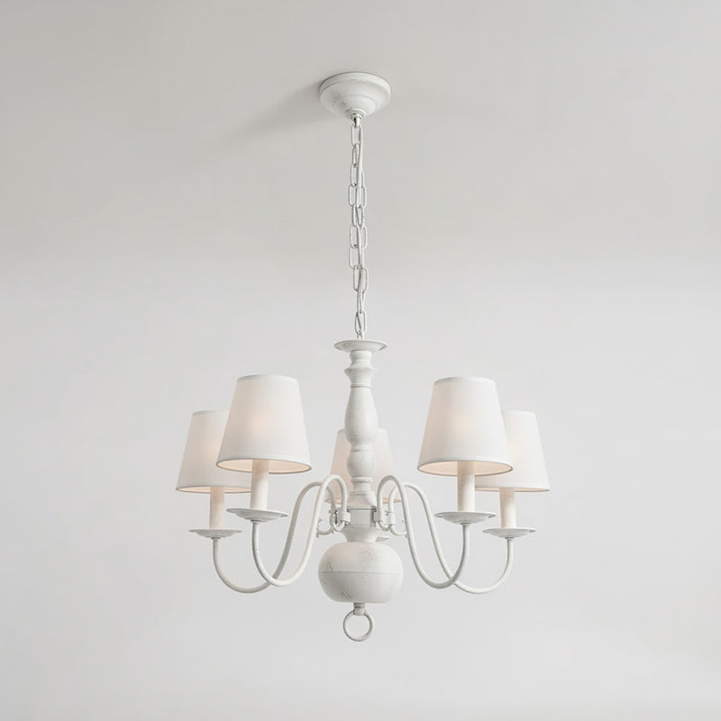 Williamsburg Luxury Brass Chandelier - Classic 5-Light Colonial Hanging Pendant | Traditional Multi-Arm Island Lamp | E14 Base