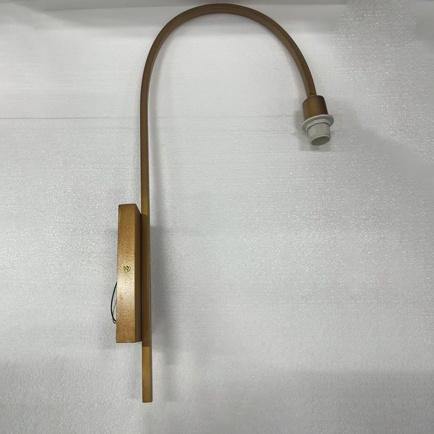 Willow Arc Wall Lamp - Industrial Fabric Shade Sconce | Vintage Street Light Inspired Bedside Reading Lamp | E14 Base