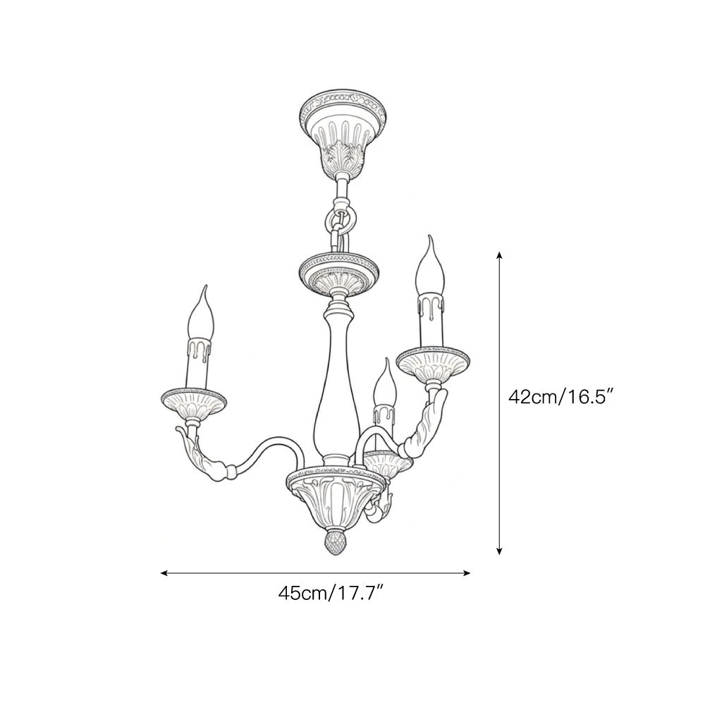 Winchester Luxury Brass Chandelier - Classic Candle Effect Hanging Light | 3, 6, 8, or 10-Head Grand Dining Pendant | E12 E14