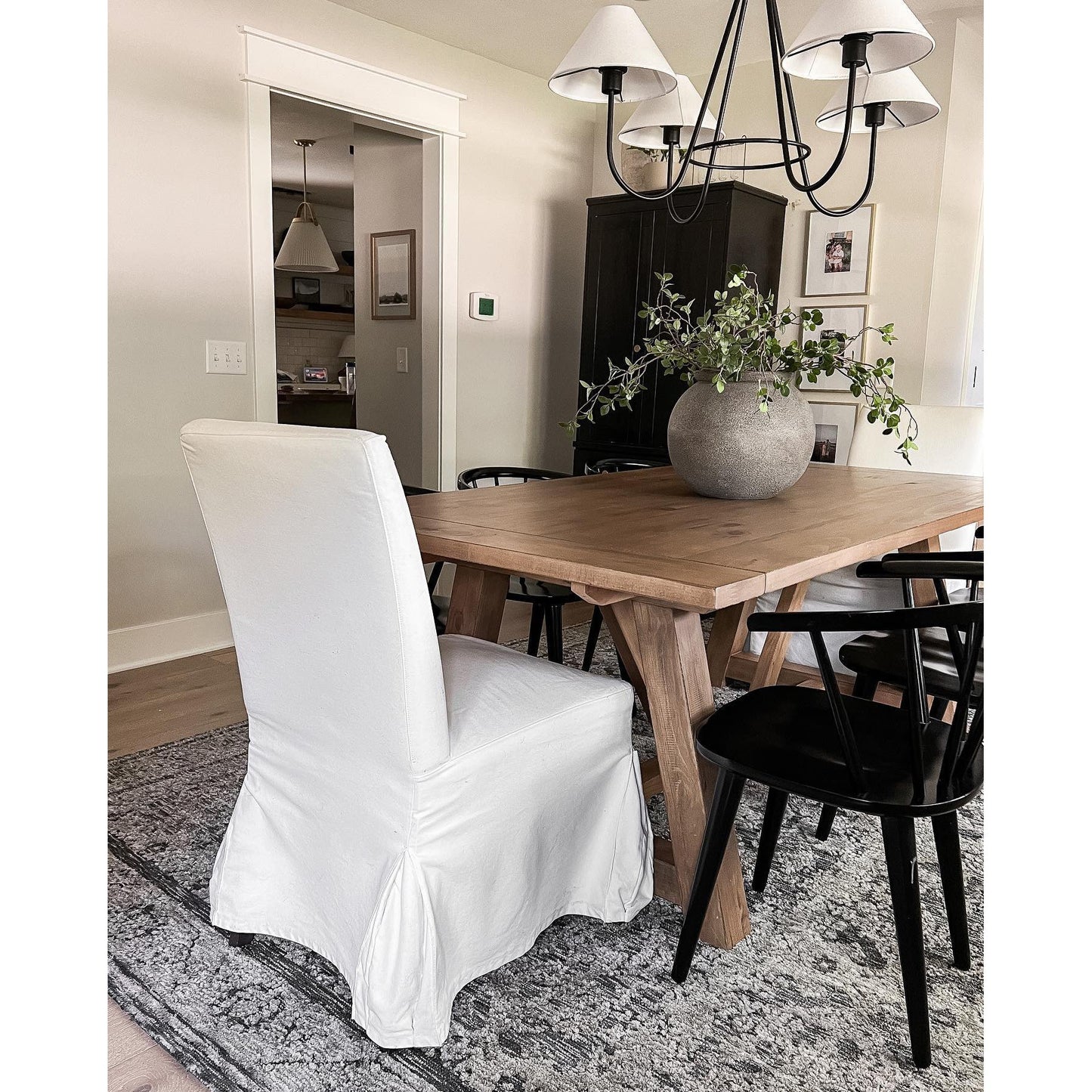 Wolcott Chandelier - Grand 4-Light Brass & Fabric Chandelier | Elegant 31.5" Modern Heritage Pendant