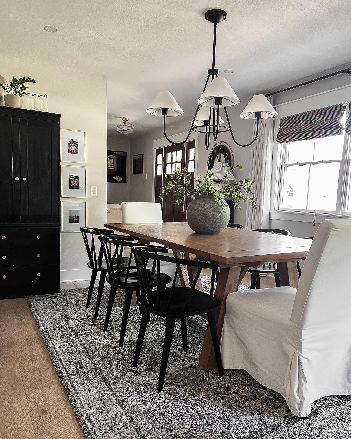 Wolcott Chandelier - Grand 4-Light Brass & Fabric Chandelier | Elegant 31.5" Modern Heritage Pendant