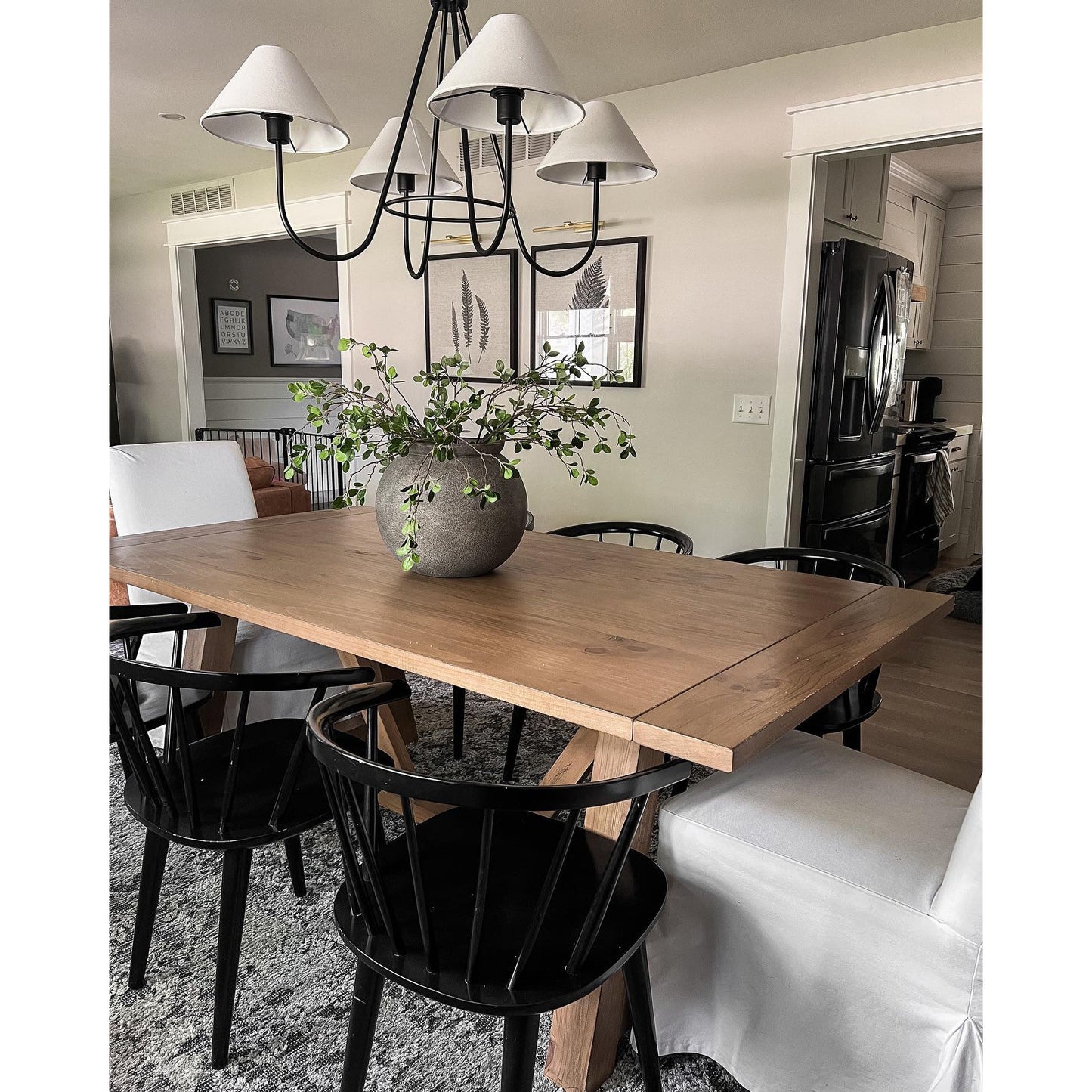 Wolcott Chandelier - Grand 4-Light Brass & Fabric Chandelier | Elegant 31.5" Modern Heritage Pendant