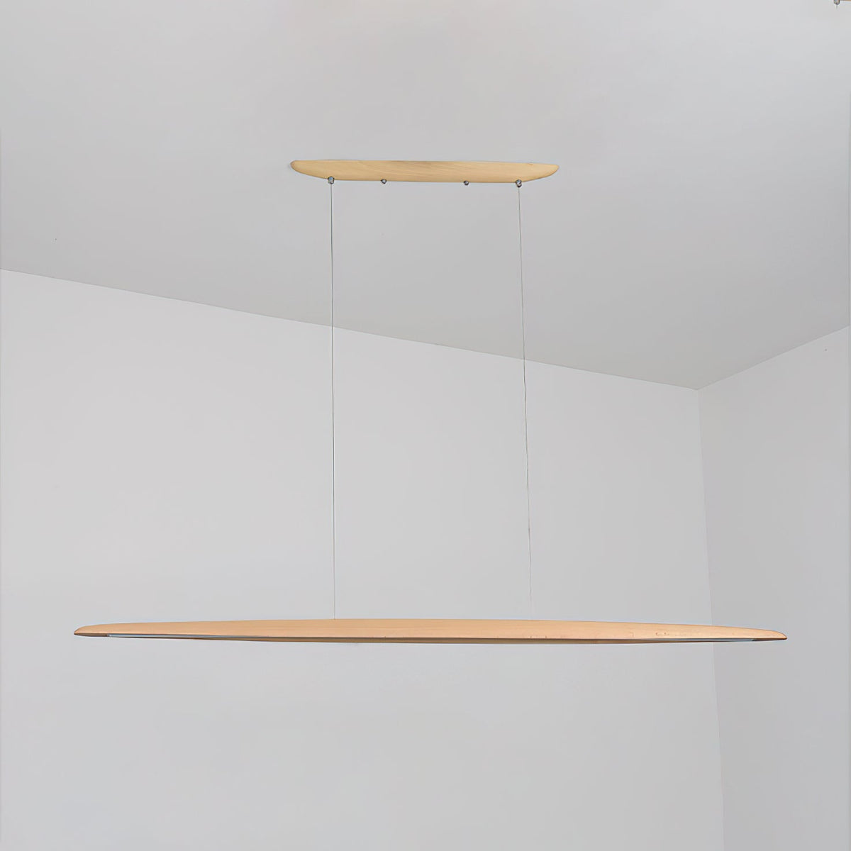 Eastoft Wood Pendant Lamp – Linear Solid Ash Wood LED Pendant Light
