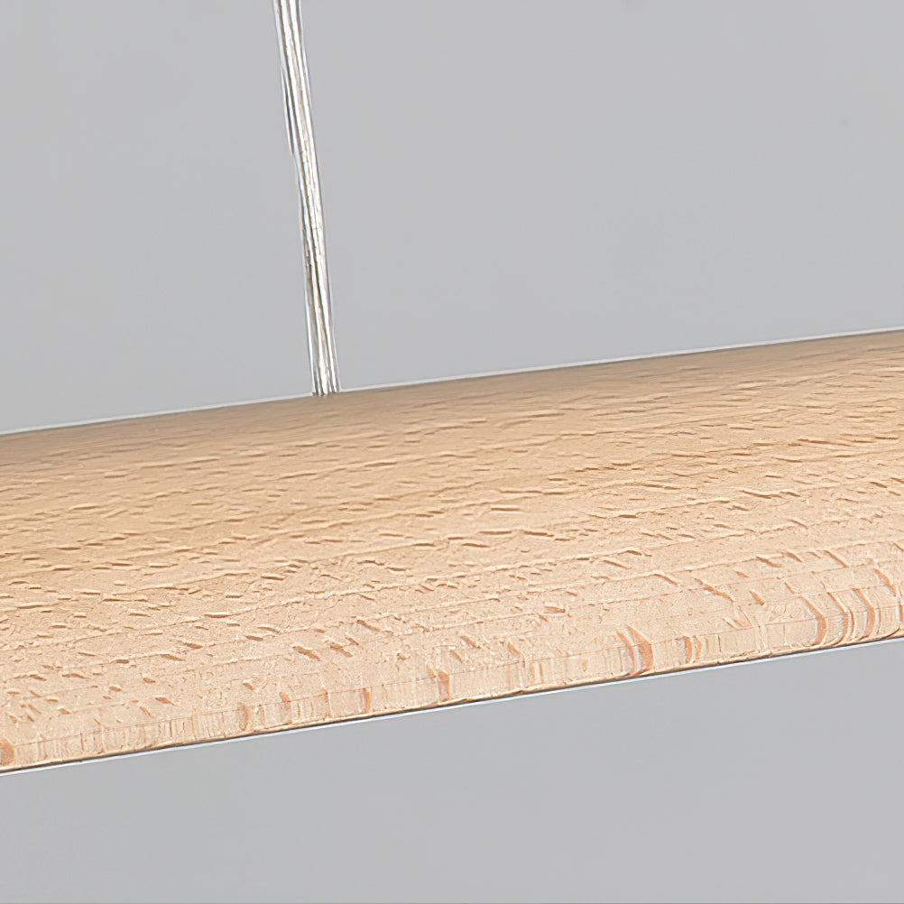 Eastoft Wood Pendant Lamp – Linear Solid Ash Wood LED Pendant Light