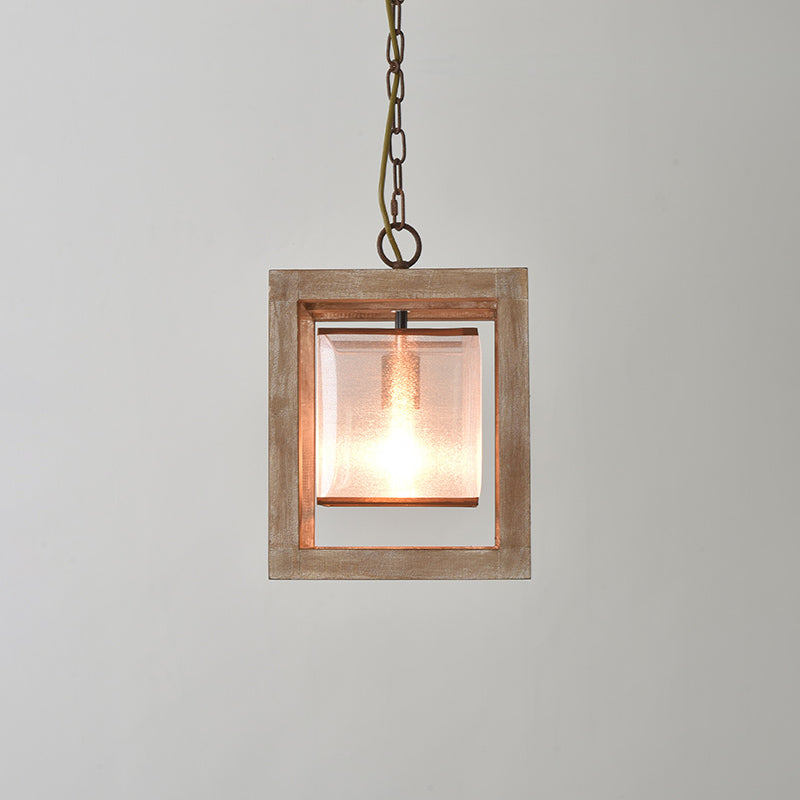 Wooden Globe Pendant Lamp - Artisanal Wood & Metal Orb Light | Rustic Contemporary Globe Chandelier