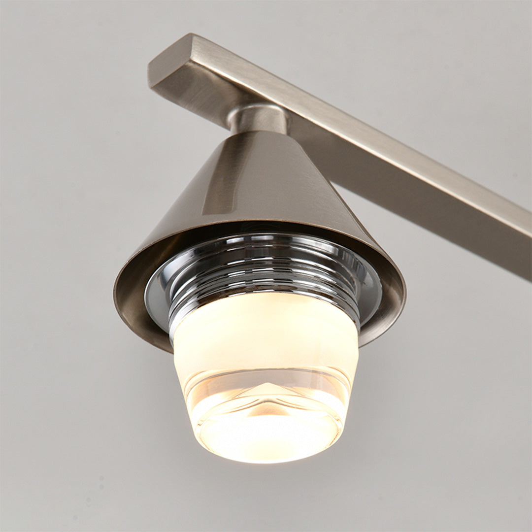 Sputnik Mid-Century Semi-Flush Mount Ceiling Light - 6/8 Light Modern Glass Chandelier