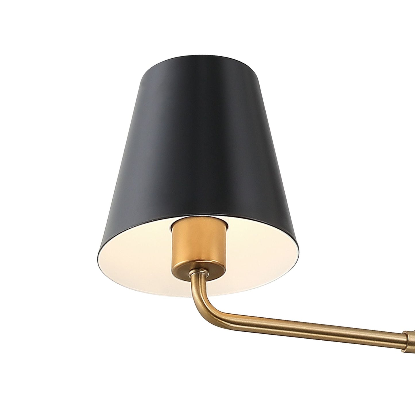 Xavier Linear Pendant Lamp - Modern 2-Light Fabric Shade Chandelier | Elegant 42" Brass Island Light
