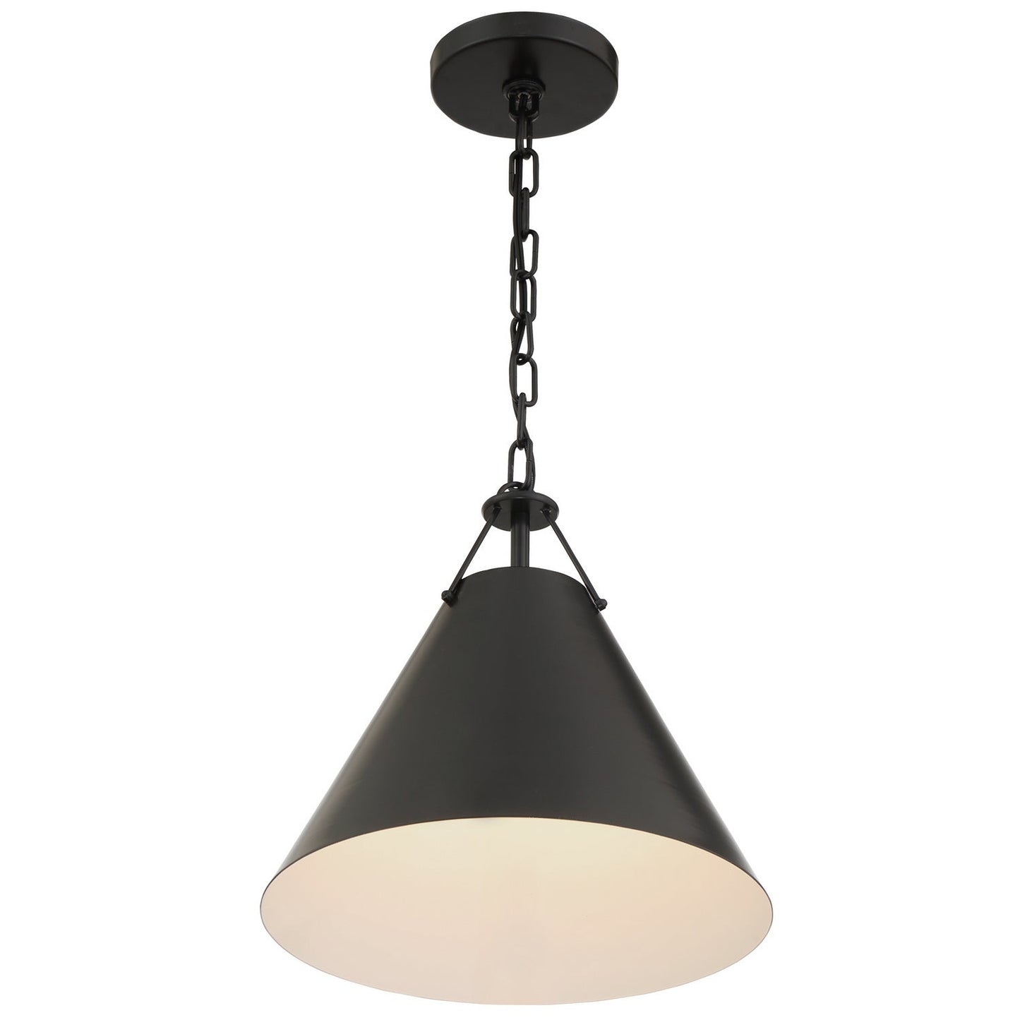Xavier Pendant Lamp - Modern Conical Metal Chandelier | Minimalist Aluminum & Brass Pendant Light