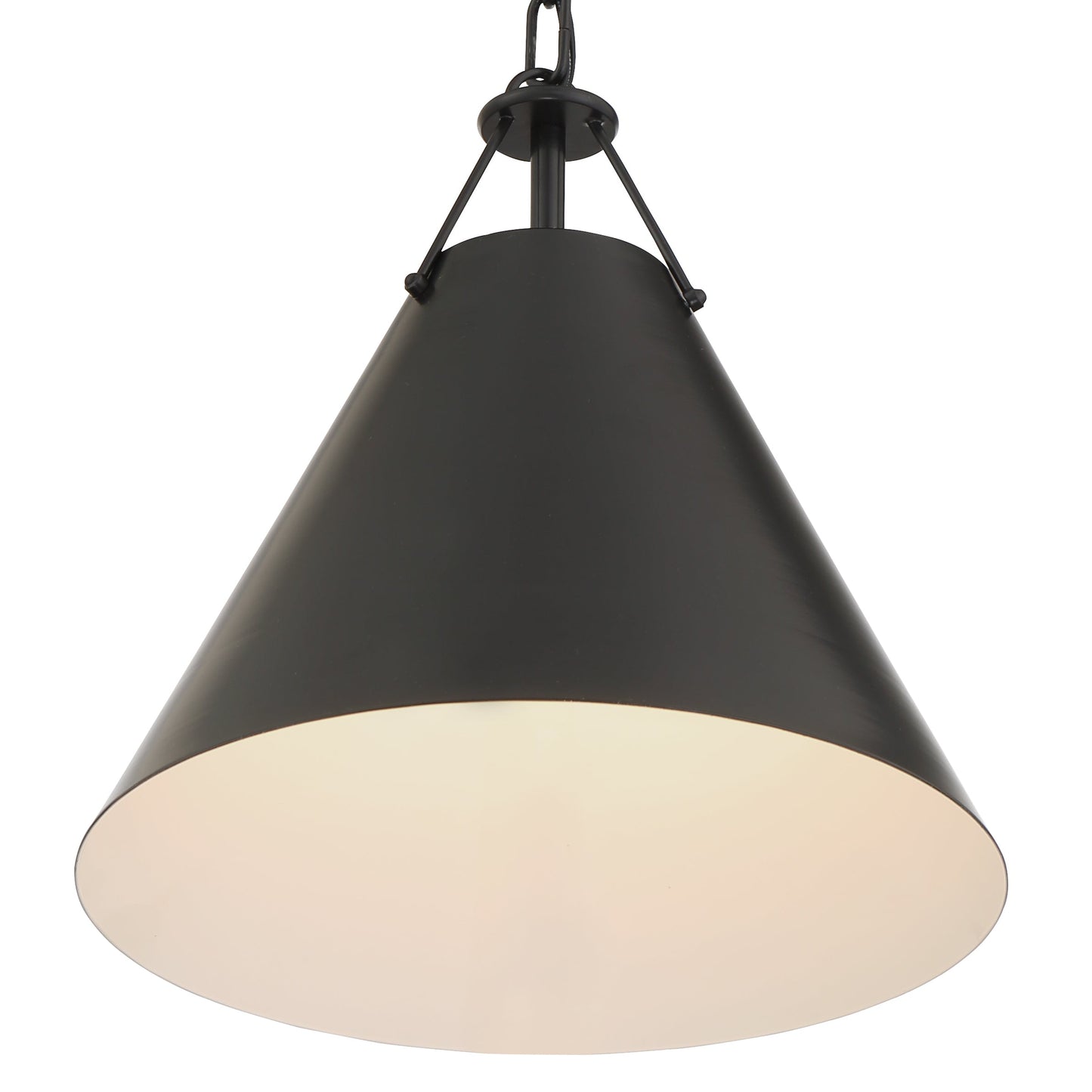Xavier Pendant Lamp - Modern Conical Metal Chandelier | Minimalist Aluminum & Brass Pendant Light