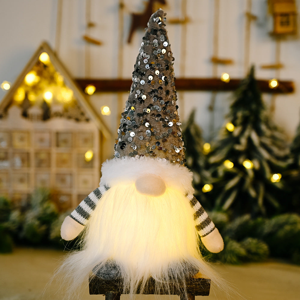 Xmas Plush Gift Light - Festive LED Christmas Doll | USB Rechargeable Holiday Decor & Plush Night Light