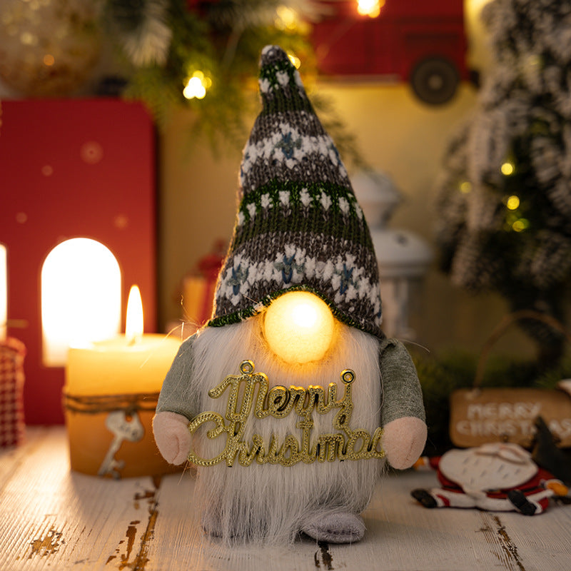 Xmas Plush Gift Light - Festive LED Christmas Doll | USB Rechargeable Holiday Decor & Plush Night Light