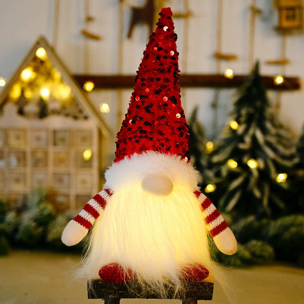 Xmas Plush Gift Light - Festive LED Christmas Doll | USB Rechargeable Holiday Decor & Plush Night Light