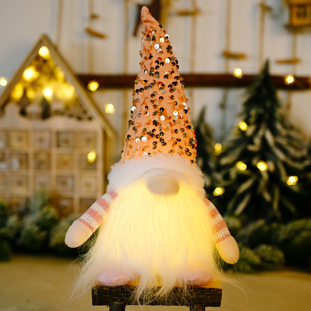 Xmas Plush Gift Light - Festive LED Christmas Doll | USB Rechargeable Holiday Decor & Plush Night Light