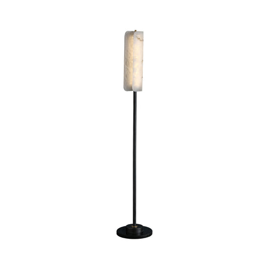 Years Alabaster Floor Lamp - Luxury Alabaster & Marble Standing Light | Modern 59" Brass LED Column Lamp
