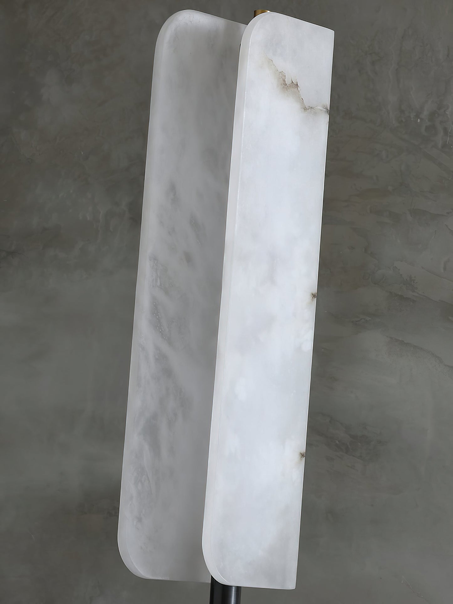 Years Alabaster Floor Lamp - Luxury Alabaster & Marble Standing Light | Modern 59" Brass LED Column Lamp