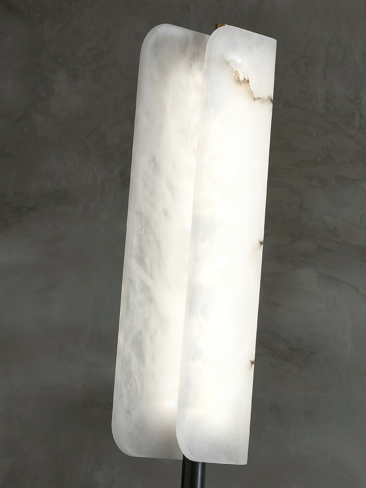 Years Alabaster Floor Lamp - Luxury Alabaster & Marble Standing Light | Modern 59" Brass LED Column Lamp